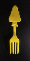 Vintage McDonald's Yellow Plastic Fork and Spoon Set Ronald McDonald 1986