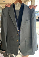 Vintage Two Button 2 Piece Suit Gray The Classic Collection