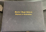 Vintage 1943 butler High School Diploma of Graduation