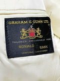 VINTAGE Ivory GRAHAM & GUNN LTD BLAZER BRASS BUTTONS FOR RONALD BANK