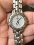 VINTAGE Silver Tone Disney Mickey Mouse Watch by SII, Silver tone Link Band