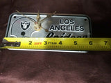 RARE NFL License Plate Clock - Los Angeles Raiders - No Numbers on the Clock