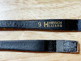Vtg Hirsch Austrian Genuine Lizard Leather Open End Watch Band 9mm K 601 Brown