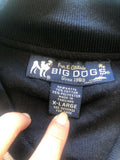 VTG Letterman Style 1980s 90s Big Dogs XL Dark Light Blue Jacket Retro Dad Swag