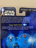Star Wars SUPER BATTLE DROID Attack of the Clones AOTC 3.75" Figure #06 2002 NEW