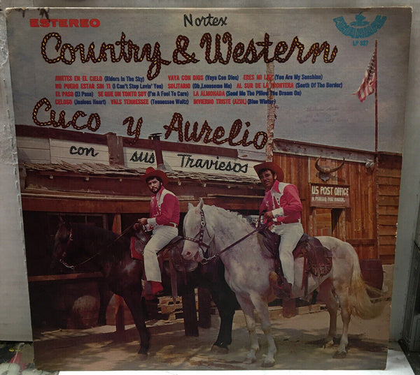 Cuco Y Aurelio Country & Western Import Record LP837