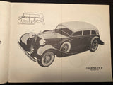 Vintage 1930s German Mercedes Benz Type 320 Car Sales Brochure Catalog Reprint