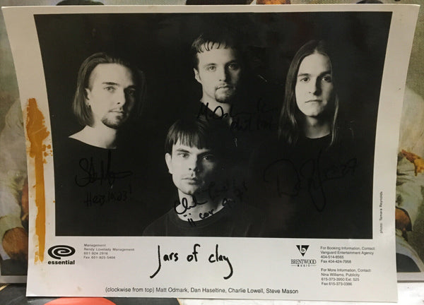 Jars Of Clay Autographed Promo 8x10”