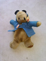RARE VINTAGE Paddington Bear Plush Toy .... "Please look after this Bear" SET