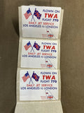 Vintage Trans World Airlines Custom Bundle Photos Stickers Towels Transcripts+ !