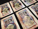 Vintage Return of the Jedi Yoda Stickers Star Wars Lot of 8 Starliner Dagobah