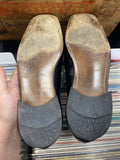 Vtg Florsheim 2F 7901 9.5 D made Silga Italy mens dress shoes