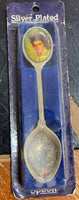 Vintage Silver Plated Souvenir collector spoon with picture of Elvis Presley