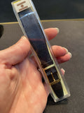 Vtg NOS NEW OLD 18mm Hirsch Performance Smooth Black Leather Watch Band Strap