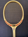 Vintage Wooden TAD Davis Classic Tennis Racket with Cover