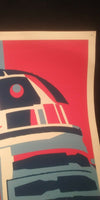Vintage Art Deco Andy Warhol Style - "Star Wars" R2-D2 Poster Medium 24" x 15.5"