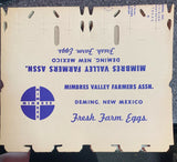 Vintage Mimbres Valley Farmers Assn. Fresh Farm Egg Crates