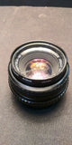 Toyo Optics Skylight SMC Pentax-M F1:2 50mm Lens with a Prinz Lens Case
