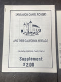 San Ramon Chapel Pioneers & Their California Heritage by Erlinda Ontiveros W Pic