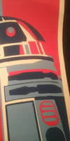 Vintage Art Deco Andy Warhol Style - "Star Wars" R2-D2 Poster Medium 24" x 15.5"