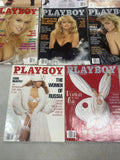 Vintage 1990s Playboys Magazines lot of 8 (all with centerfolds)