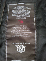 Rock and republic Leather Jacket with Hood XL