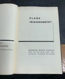 Vintage Plane Trigonometry W/Tables 1950 John Corliss HC Textbook