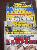 Vintage 1980 National Lampoon Magazine lot of 6