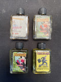 Vintage “Aceite Espiritual” Spiritual Oil Assorted Lot Of Four 1/2 Fl Oz Bottles